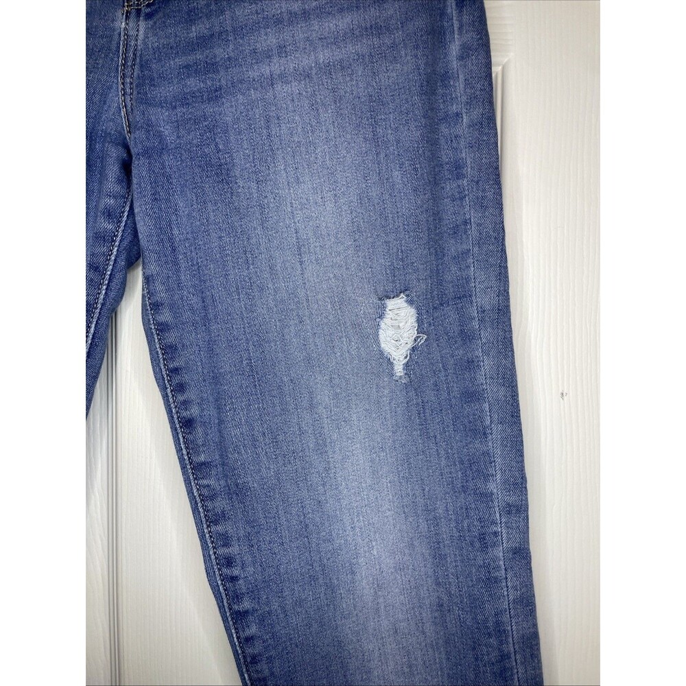 Women's Size 28x32 Levi’s 712 Slim Straight Jeans Light Wash Mid Rise Distressed - Picture 4 of 15